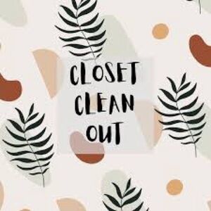 CLOSET CLEAN OUT - READ ME